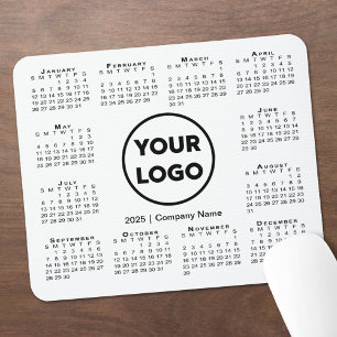 2025 Calendar Business Company Logo-Maus-Pad Mousepad