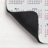 2025 Calendar Business-Logo und Text auf Grau Mousepad (Ecke)