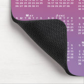 2025 Calendar Company Logo rosa bis Lila Mousepad (Ecke)