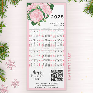 2025 Calendar Custom QR Code Logo Business Magnet