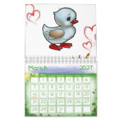 2025 Calendar Duck Floral Kalender (Mär 2027)