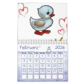2025 Calendar Duck Floral Kalender (Feb 2026)