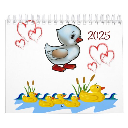 2025 Calendar Duck Floral Kalender (Titelbild)