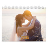 2025 Calendar Elegante Script Family Fotos Kalender (Titelbild)