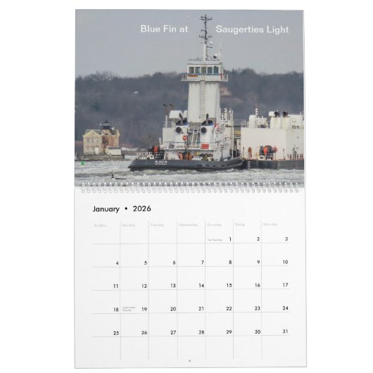 2025 Calendar Kirby ATB Tugs am Hudson River Kalender (Jan 2026)