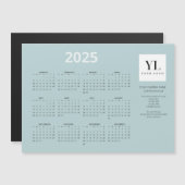 2025 Calendar-Logos Green Magnetkarte für das Meer (Vorne/Hinten)