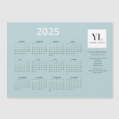 2025 Calendar-Logos Green Magnetkarte für das Meer (Vorderseite)