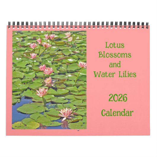 2025 CALENDAR, "LOTUS BLOSSOMS & Water Lilies Kalender (Titelbild)