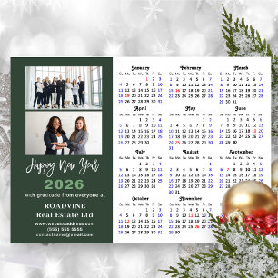 2025 Calendar Sage Green Business 2 Foto Neues Jah Feiertagskarte