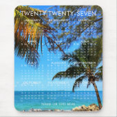 2025 Calendar Tropical Beach oder Ihr Foto & Text Mousepad (Vorne)