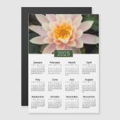 2025 Calendar Water Lily Foto Magnet (Vorne/Hinten)