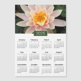 2025 Calendar Water Lily Foto Magnet
