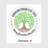 2025 Carolina Pagan Fest Vinyl Sticker (Blatt)