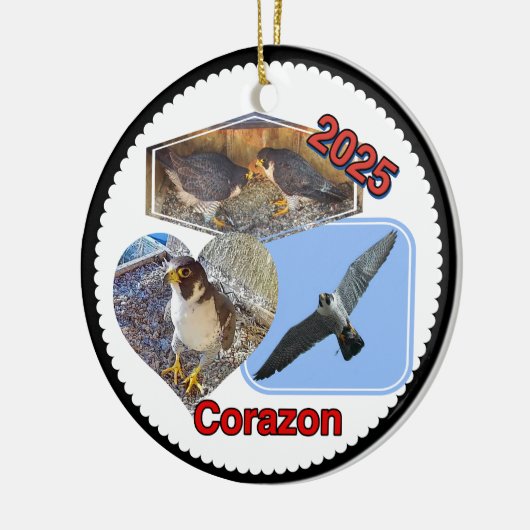 2025 Ceramic Circle Ornament Corazon (Links)