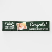 2025 Chalkboard Sketch Graduation Party Foto Banner (Horizontal)