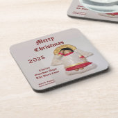 2025 CHARLES MERRY CHRISTMAS GUARDIAN ANGEL GETRÄNKEUNTERSETZER (Linke Seite)