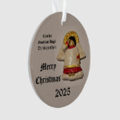 2025 CHARLES MERRY CHRISTMAS GUARDIAN ANGEL ORNAMENT (Vorderseite)