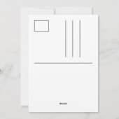 2025 Chinesische Silvesterreise-Karte Postkarte (Rückseite)