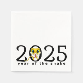 2025 Chinesischer Neujahrsfest Cartoon Snake Napki Serviette
