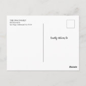 2025 Chinesisches NeujahrspapierSchlangen-Briefmar Postkarte (Rückseite)