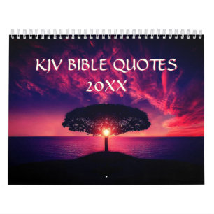 2025 Christliche Landschaften der KJV-Bibelschrift Kalender