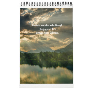 2025 Christliche Vintage-Hymnen-Texte Kalender