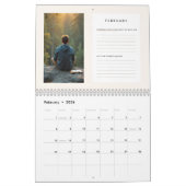 2025 Christlicher Reflexionsrahmen 11" x 8,5 Kalender (Feb 2026)