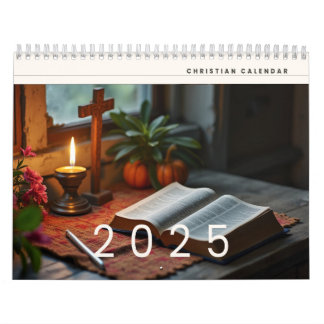 2025 Christlicher Reflexionsrahmen 11" x 8,5 Kalender