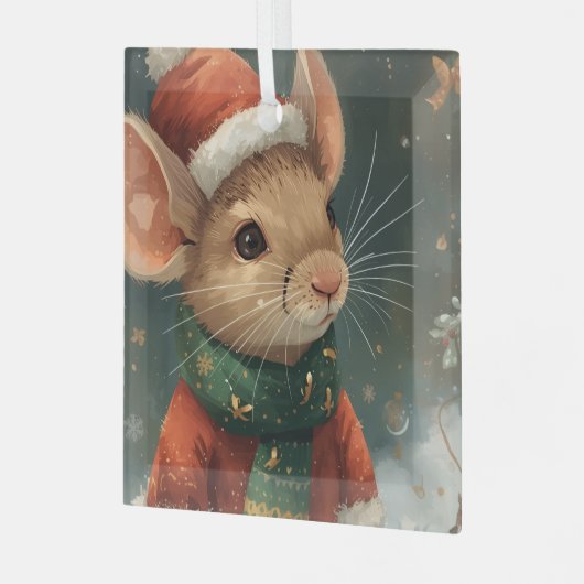 2025 Christmas Mouse Ornament (Vorderseite links)