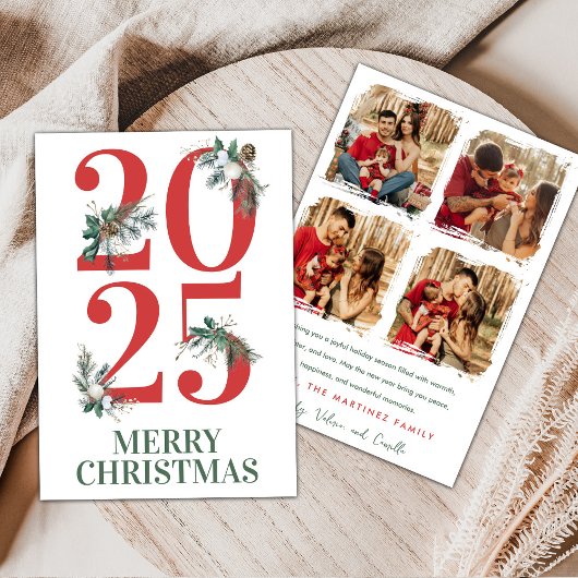 2025 Christmas Photo Card Einladung