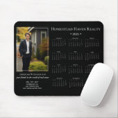 2025 Corporate Foto Calendar - Schwarz Mousepad (Mit Mouse)