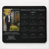 2025 Corporate Foto Calendar - Schwarz Mousepad (Vorne)