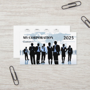 2025 Corporation Management Pocket Calendar Visitenkarte