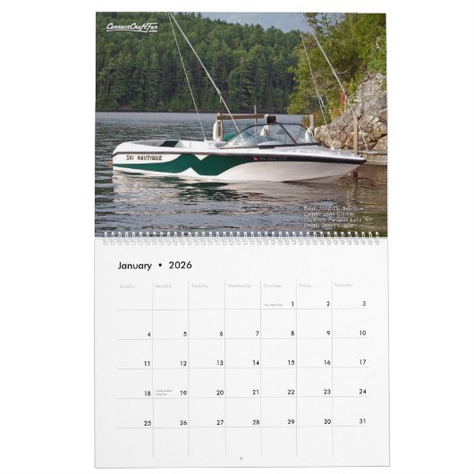 2025 CorrectCraftFan-Jahreskalender Kalender (Jan 2026)