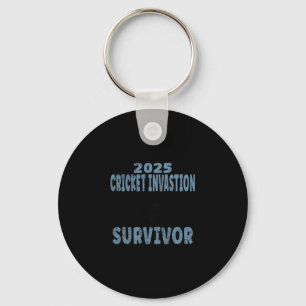 2025 Cricket Invasion Survivor Schwarze Feldgrille Schlüsselanhänger