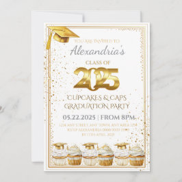 2025 Cupcakes & Caps Abschluss Einladung