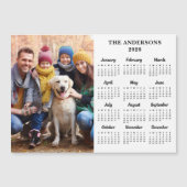 2025 Custom Foto Family 12 Month Calendar Magnet (Vorderseite)