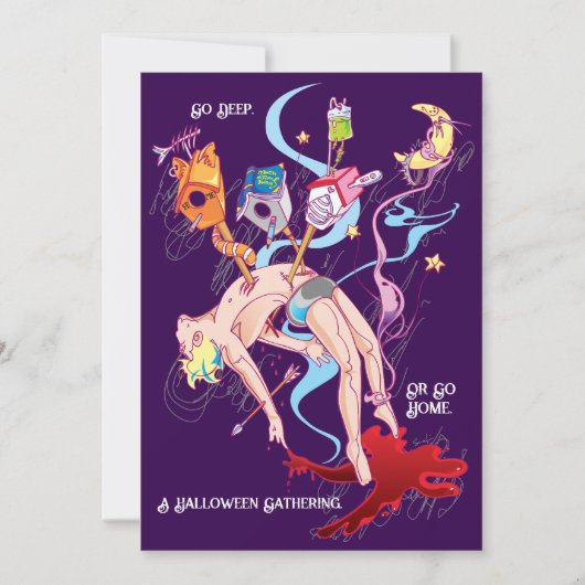 2025 Dark Fantasy Halloween Karte (Vorderseite)