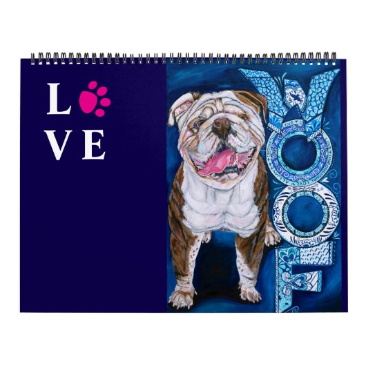 2025 Dog Artist Series Farbenspiel Kalender! Kalen Kalender (Titelbild)