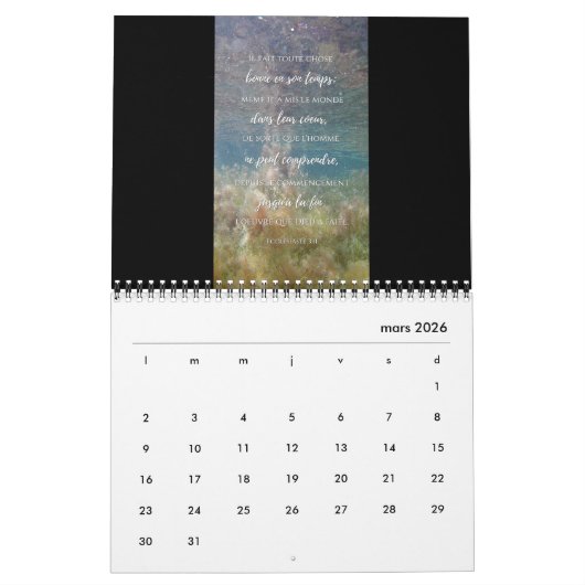 2025 Eaux Anciennes: Ein Reise biblique Ch. 2 Kalender (Mär 2026)