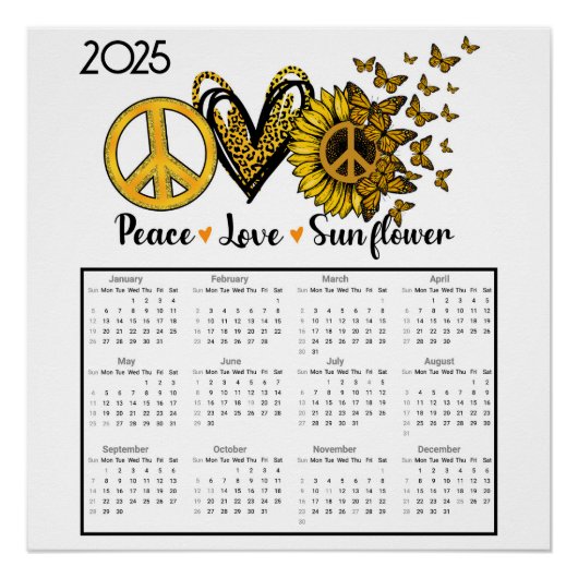 2025: Ein Jahr des Friedens, der Liebe und der Son Poster (Vorderseite)