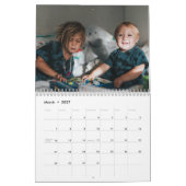 2025 Einfache, moderne 14-Fotos-Familie Kalender (Mär 2027)