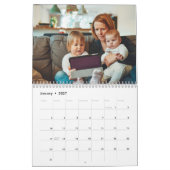2025 Einfache, moderne 14-Fotos-Familie Kalender (Jan 2027)