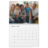 2025 Einfache, moderne 14-Fotos-Familie Kalender (Feb 2027)