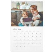 2025 Einfache, moderne 14-Fotos-Familie Kalender (Mär 2026)