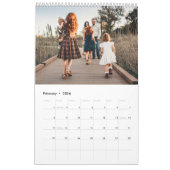 2025 Einfache, moderne 14-Fotos-Familie Kalender (Feb 2026)