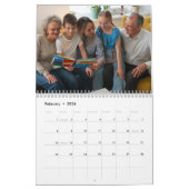 2025 Einfache, moderne 14-Fotos-Familie Kalender (Feb 2026)