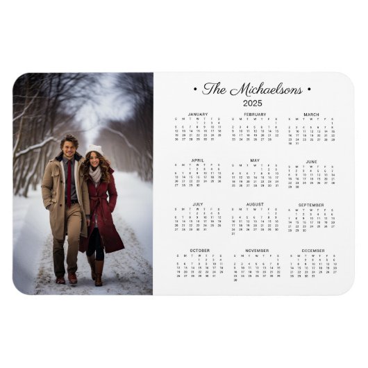 2025 Einfaches Foto Magnet (Horizontal)