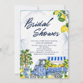 2025 Einladung der italienischen Dusche Blue Brida (Vorderseite)