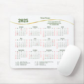 2025 Elegant for Business Mouse Pad Mousepad (Mit Mouse)